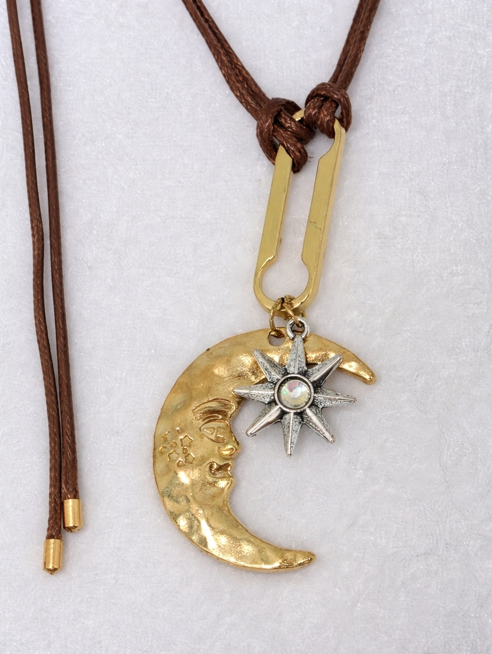 Boho Celestial Wrap Necklace Belt Convertible | Anthropologie Moon Star Style - Picture 2 of 5